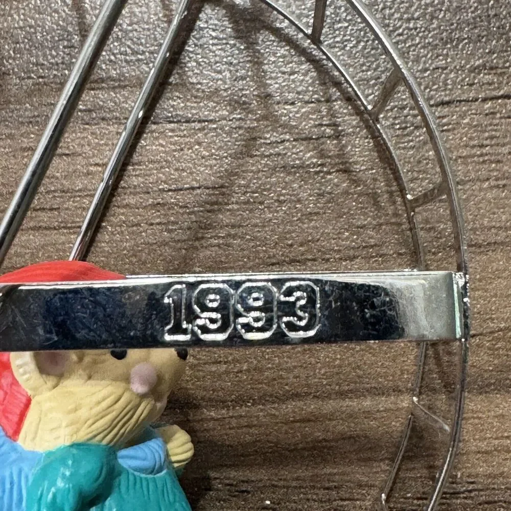 Hallmark Keepsake Ornament Big Roller Wheel Spins Series Hamster Wheel‎ 1993